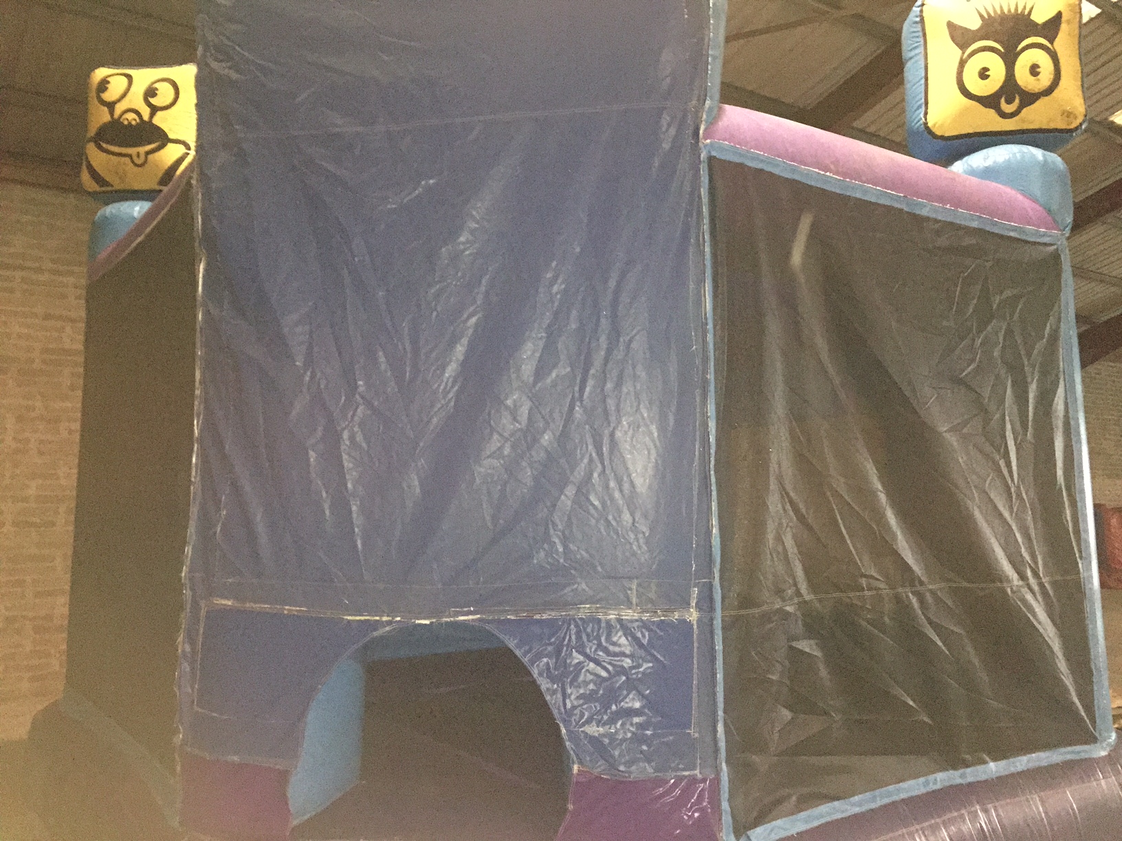 Enclosed Alien Cube Bouncy Castle